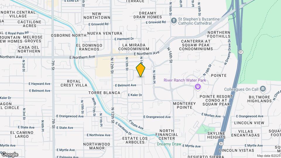 7728 N 14th St Map and Location Details
