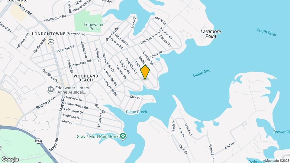 1247 Shore Dr Map and Location Details