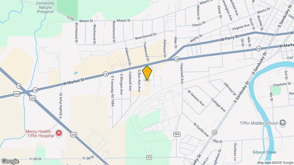 1744 W Market St Map and Location Details