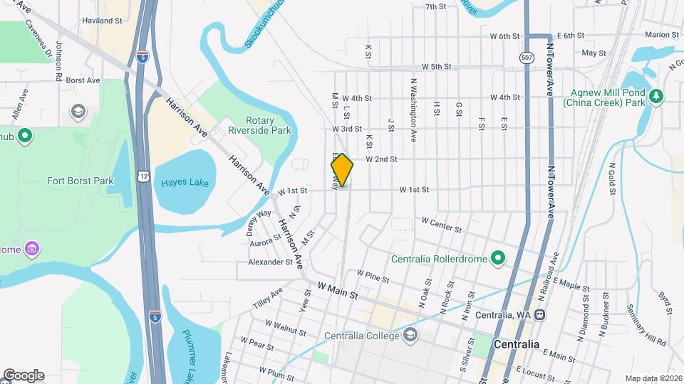1006 W 1st St Map and Location Details