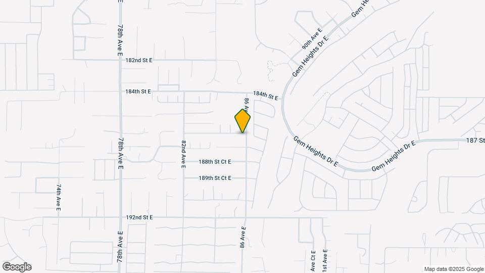 8528 186th St Ct E Map and Location Details