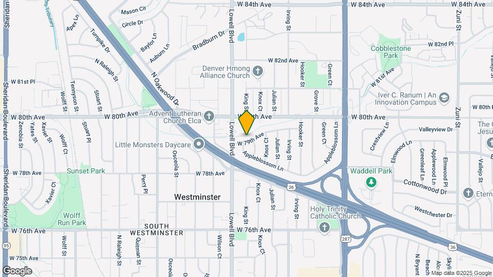 3541 W 79th Ave Map and Location Details