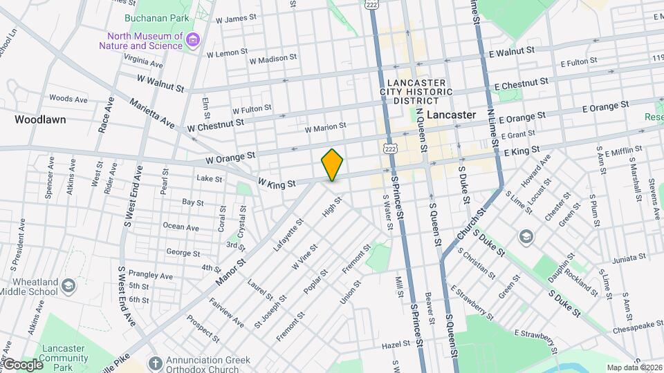 328 W King St Map and Location Details