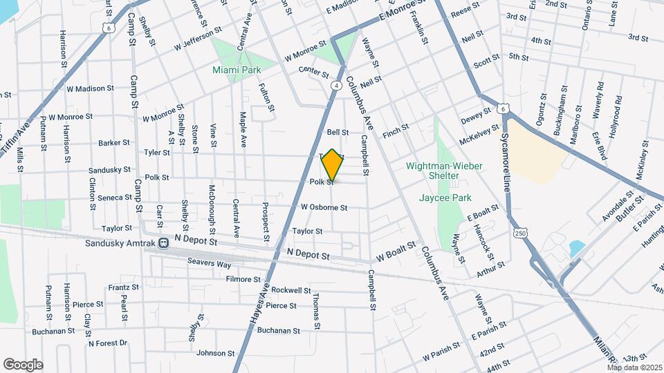 1406 Lindsley St Map and Location Details