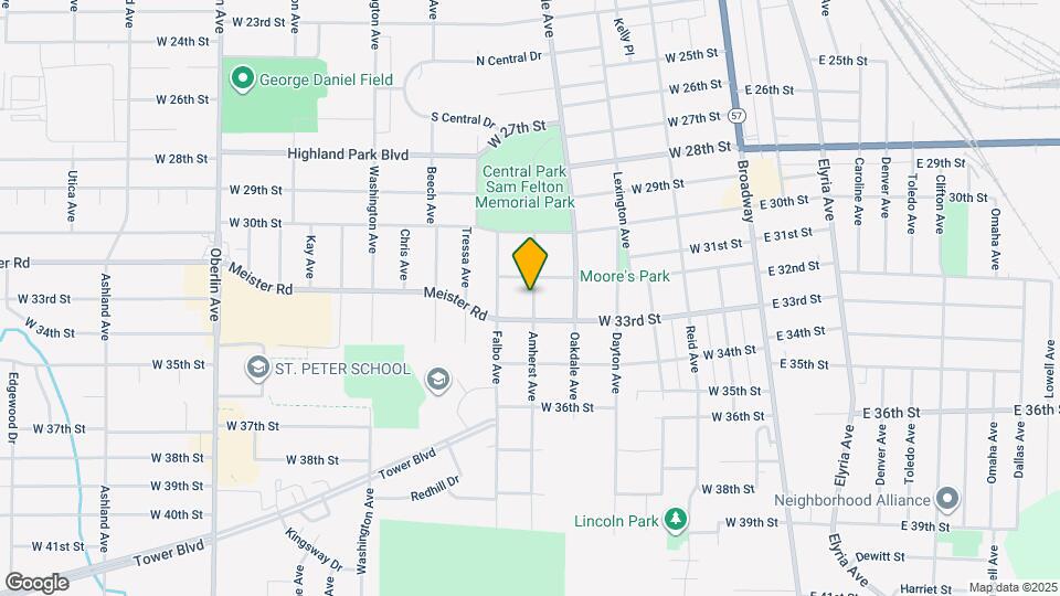 3246 Amherst Ave Map and Location Details