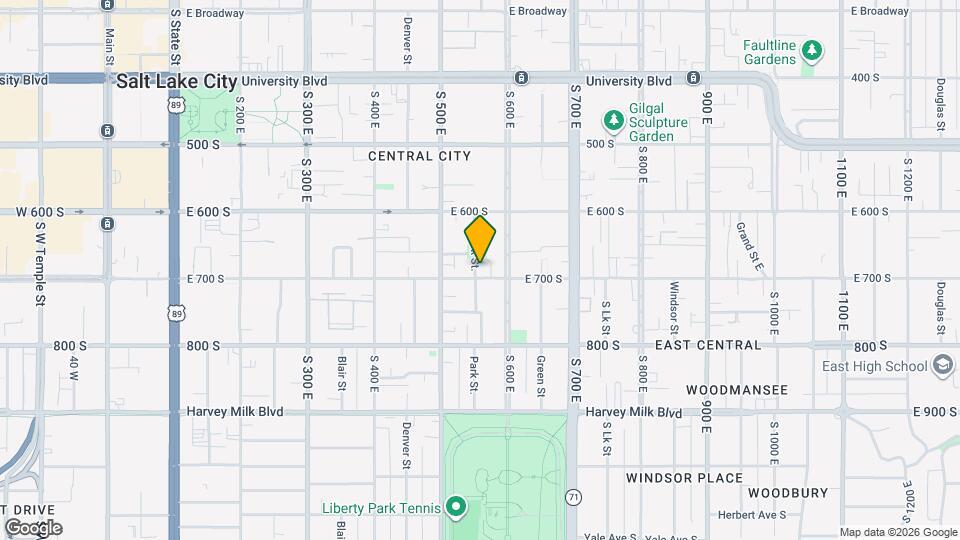 553 E 700 S Map and Location Details