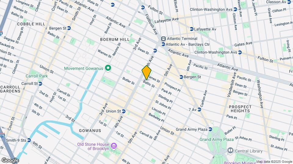 629 Baltic St Map and Location Details