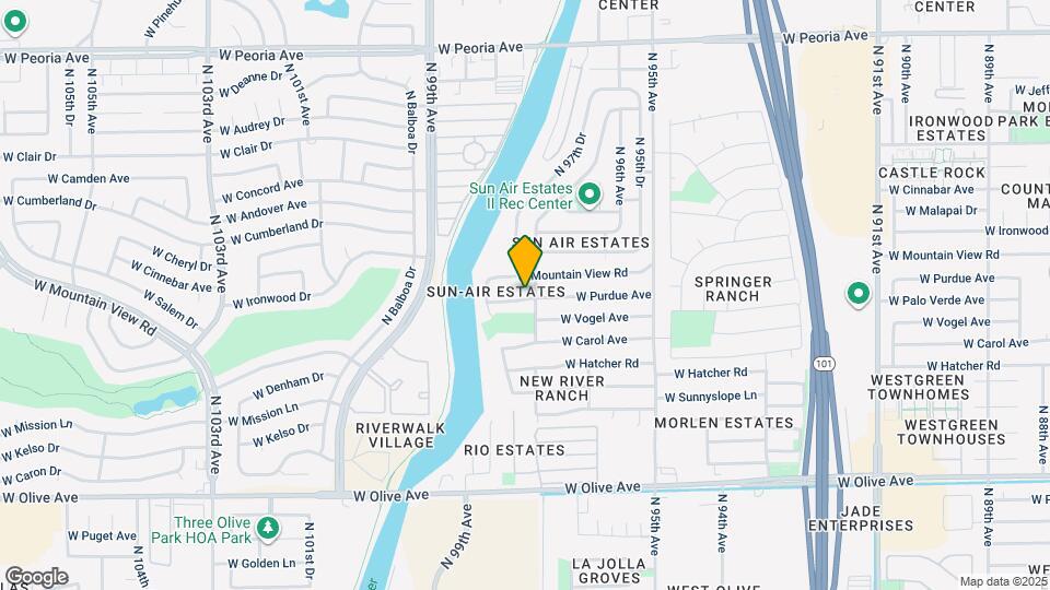 9718 W Purdue Ave Map and Location Details