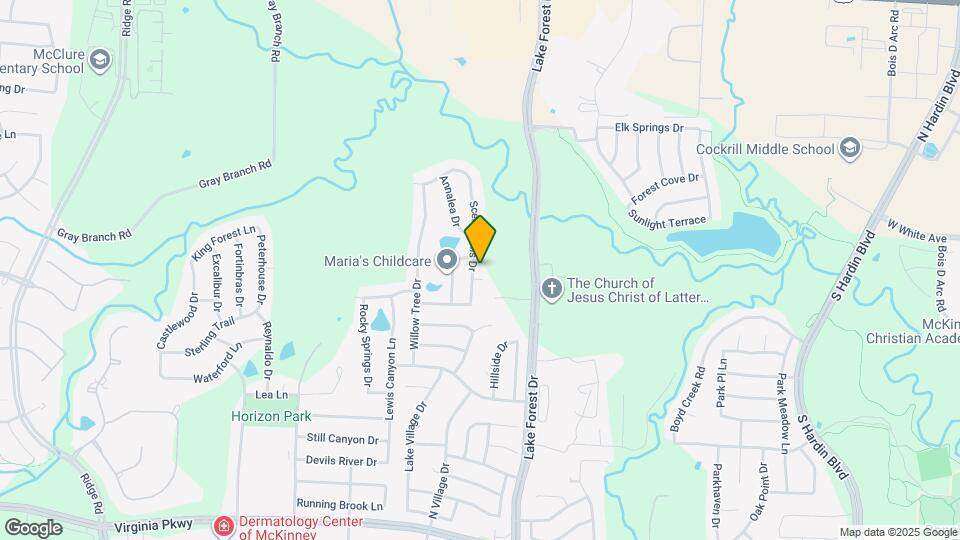 1104 Scenic Hills Dr Map and Location Details