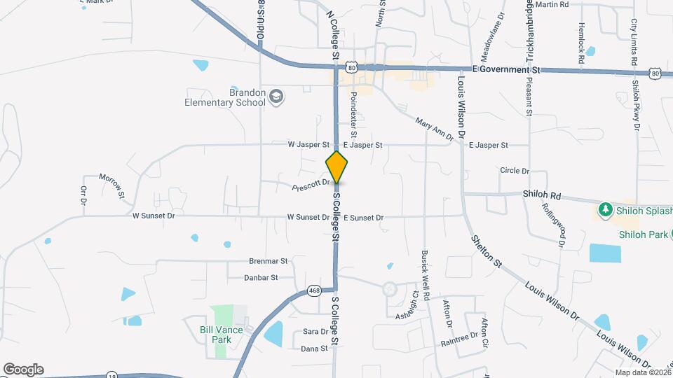 612 S College St Map and Location Details