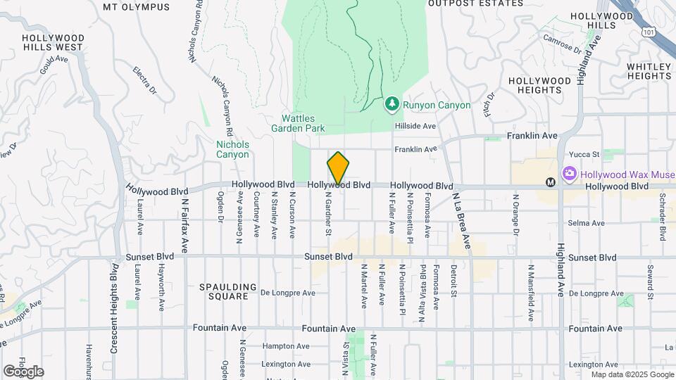 7460 Hollywood Blvd Map and Location Details