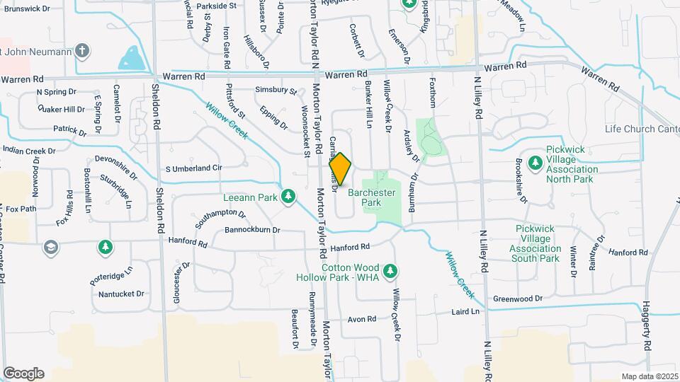 6586 Carriage Hills Dr Map and Location Details