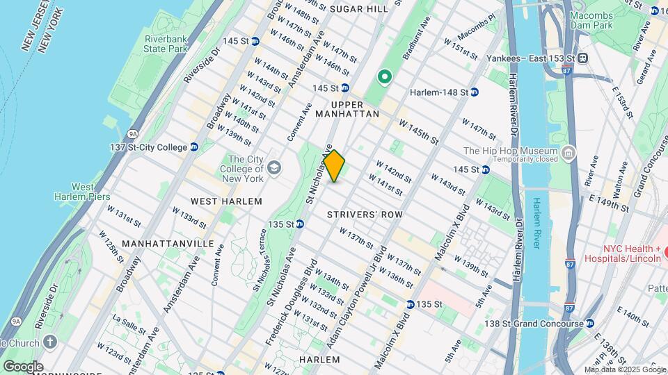 321 W 139th St Map and Location Details
