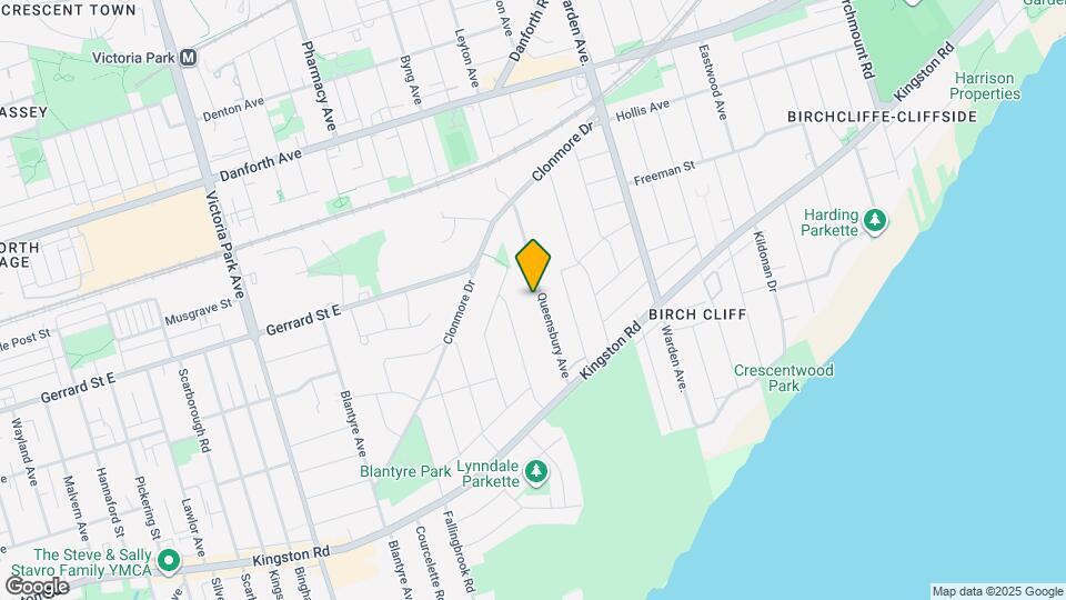 66 Queensbury Ave Map and Location Details