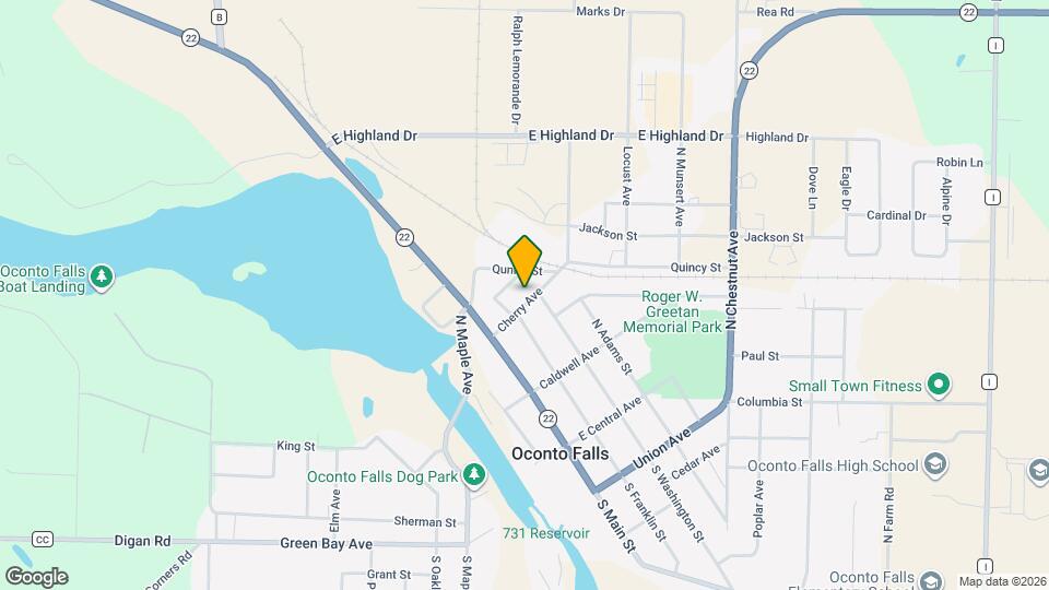 219 Cherry Ave Map and Location Details