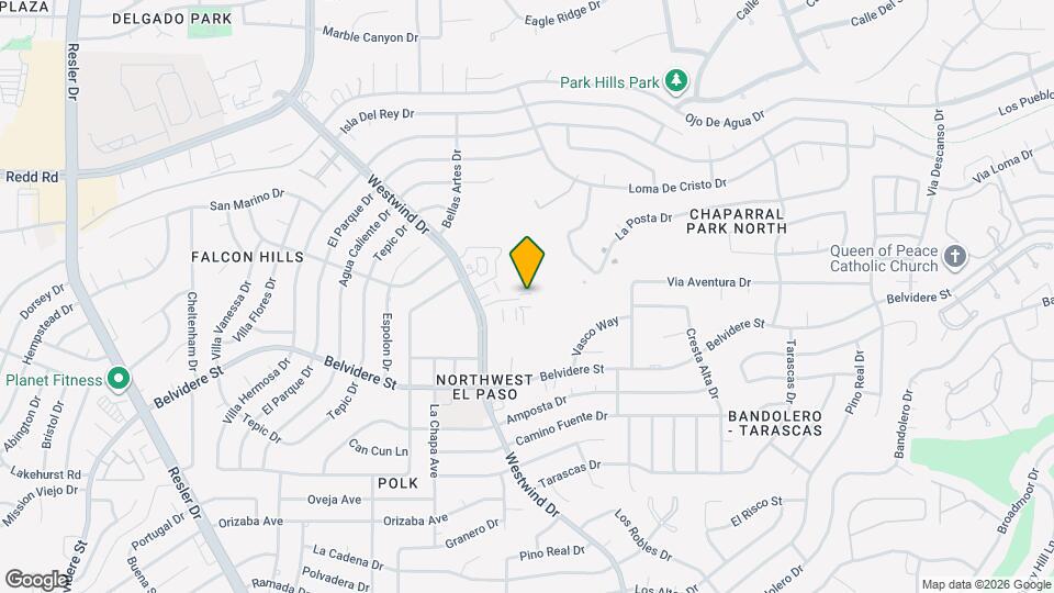 6723 Boulder Canyon Ln Map and Location Details