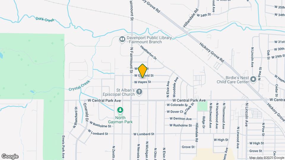 3518 W Hayes St Map and Location Details
