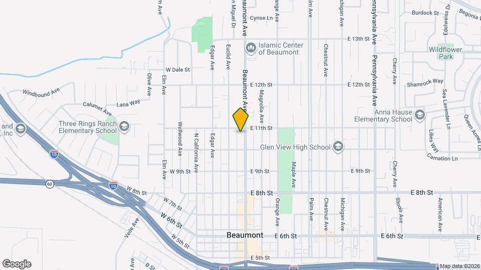 1061 Beaumont Ave Map and Location Details
