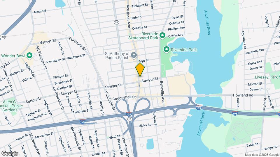 1214-1218 Acushnet Ave Map and Location Details