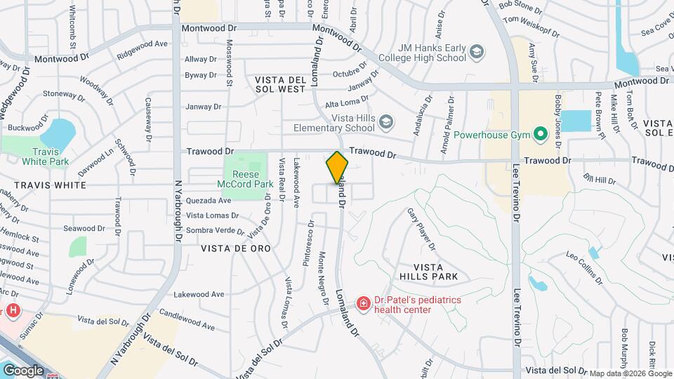 1743 Lomaland Dr Map and Location Details