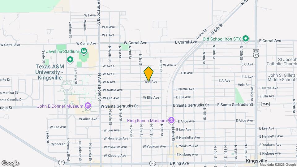 309 W Ave A Map and Location Details