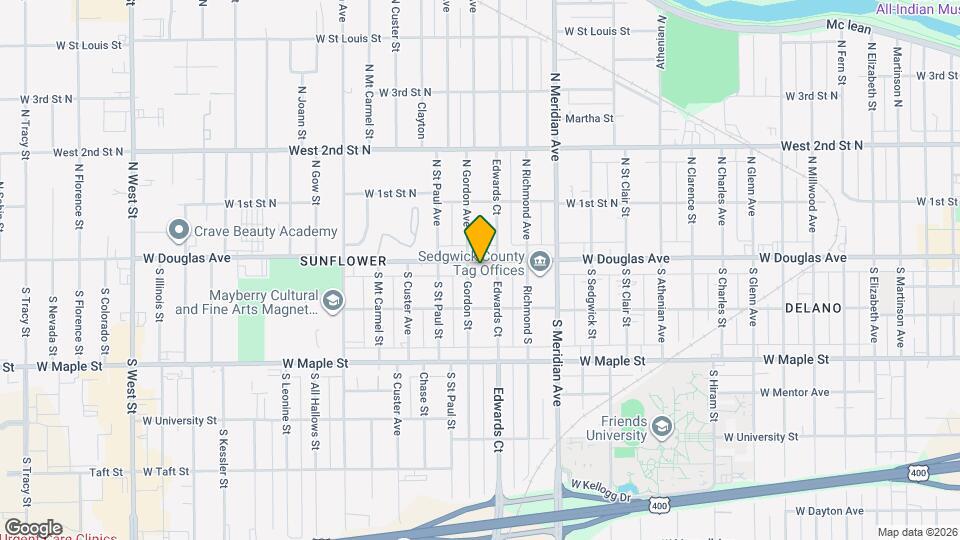 2719 W Douglas Ave Mapa y Detalles de la Ubicación