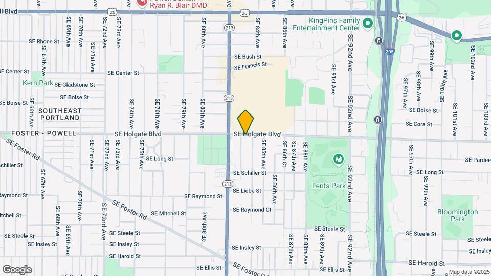 8314 SE Holgate Blvd Map and Location Details