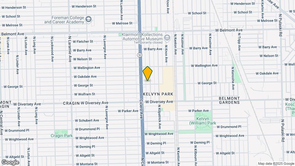 4738 W George St Map and Location Details