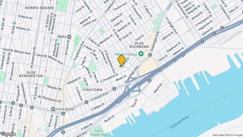 845 Mercer St Map and Location Details