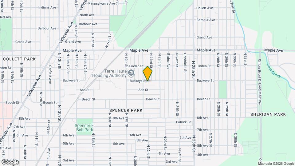 2111 Buckeye St Map and Location Details