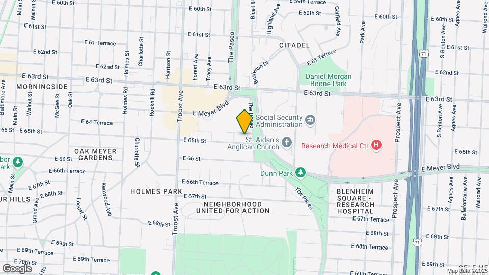 1418 E 65th St Map and Location Details