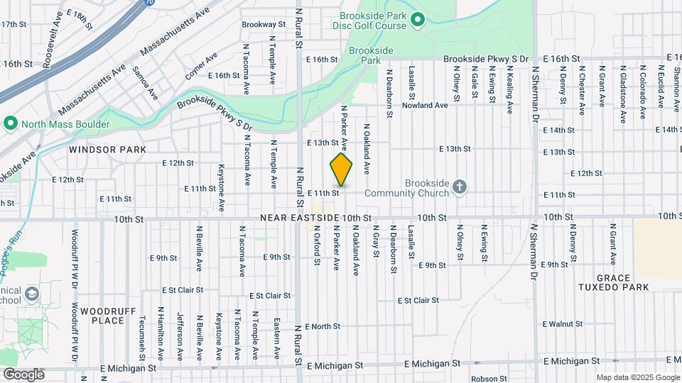 1102 N Parker Ave Map and Location Details