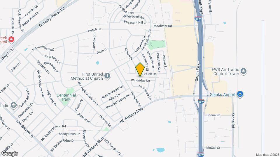 733 Windridge Ln Map and Location Details