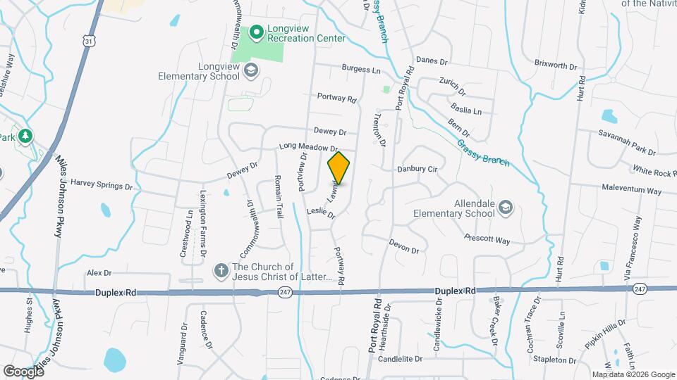 1910 Lawndale Dr Map and Location Details