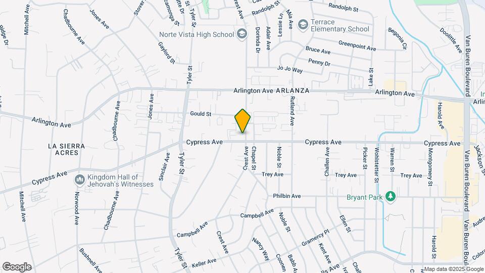 6020 Crest Ave Mapa y Detalles de la Ubicación