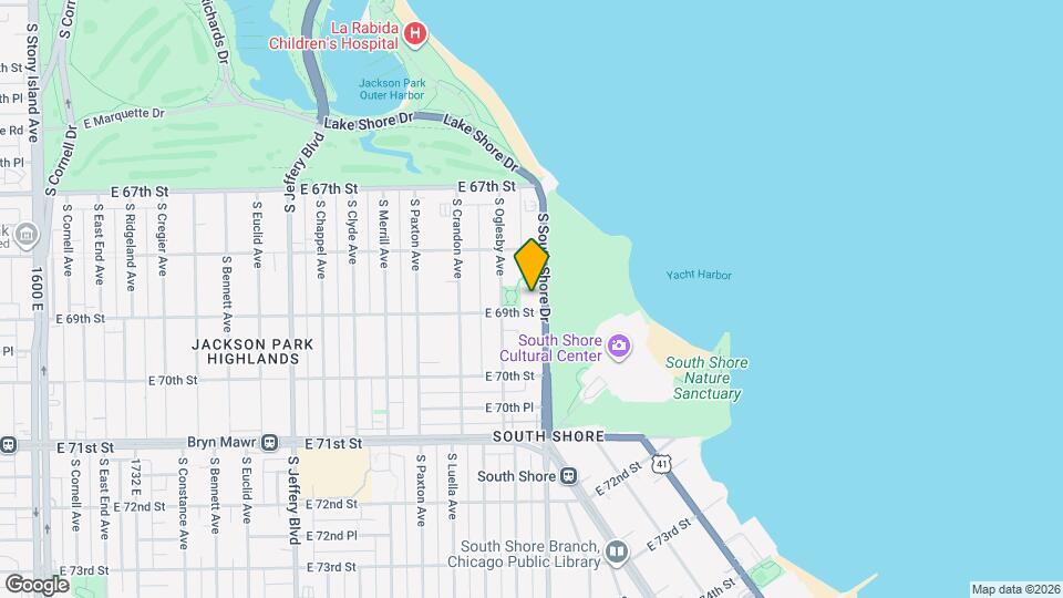 6830 S South Shore Dr Map and Location Details