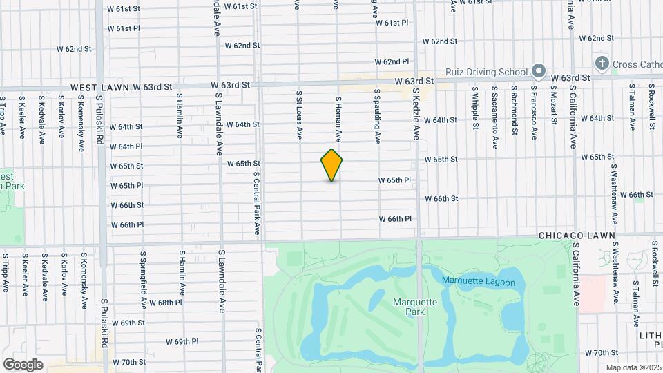 3411 W 65th Pl Map and Location Details