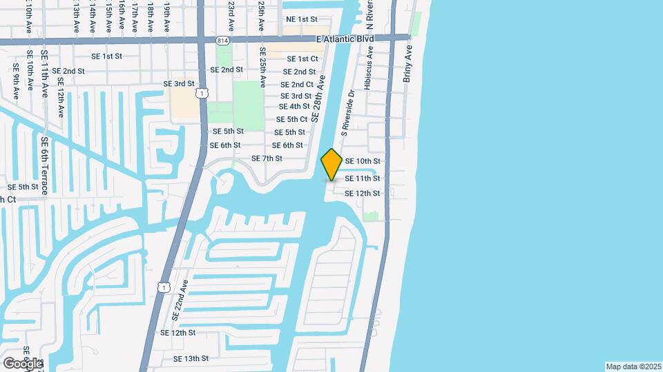 1201 S Riverside Dr Map and Location Details