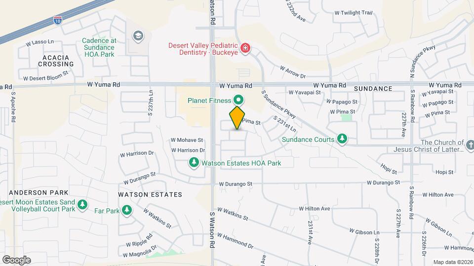 23403 W Cocopah St Mapa y Detalles de la Ubicación