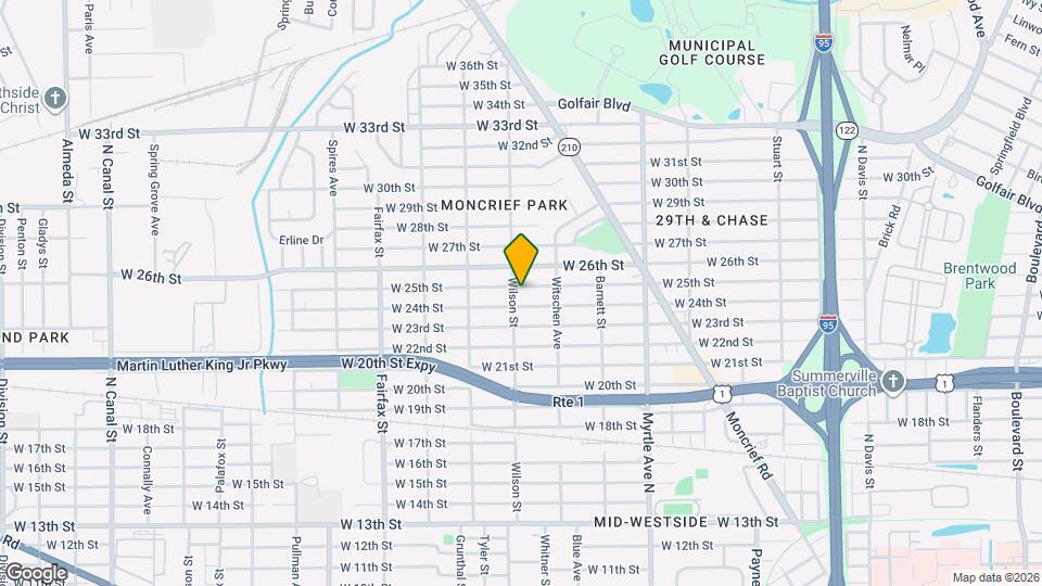 1520 W 25th St Map and Location Details