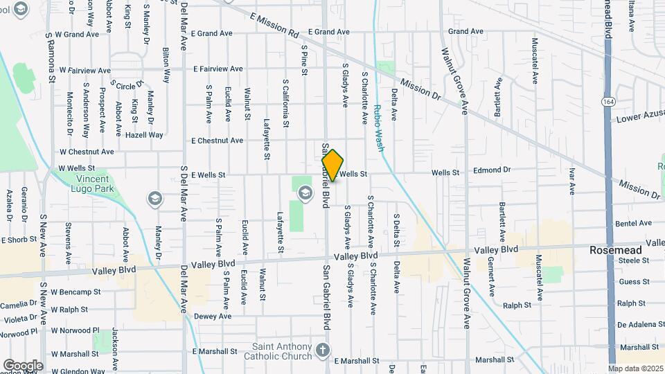 1316-1318 S San Gabriel Blvd Map and Location Details