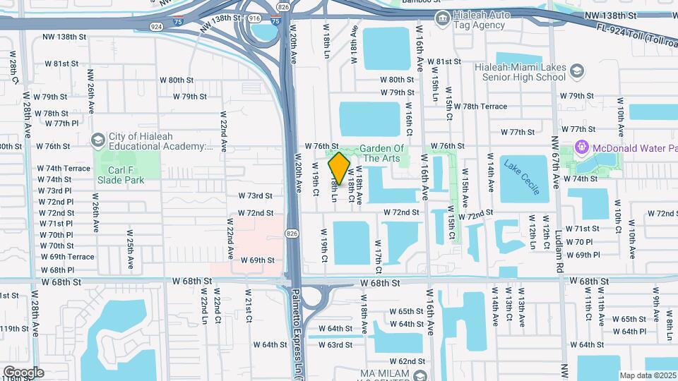 1874 W 73rd Pl Map and Location Details