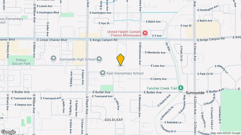 1087 S Orangewood Dr Map and Location Details