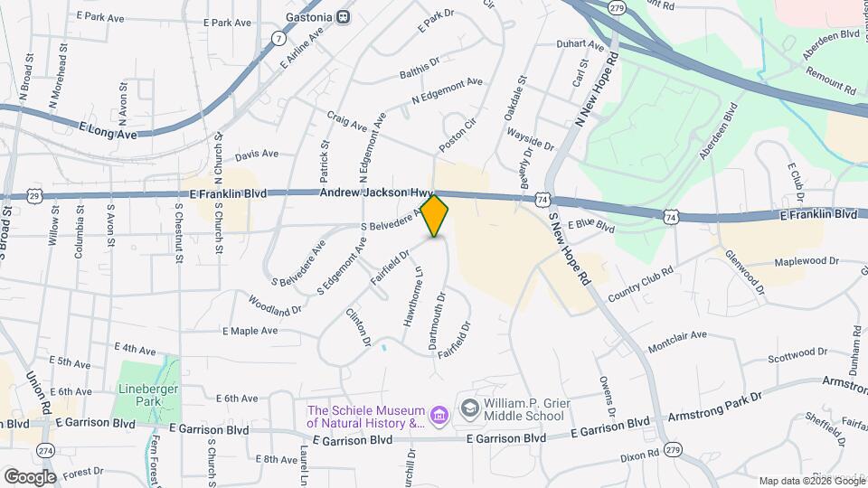 1716 Fairfield Dr Map and Location Details