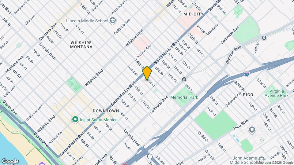 1433 Euclid St Map and Location Details