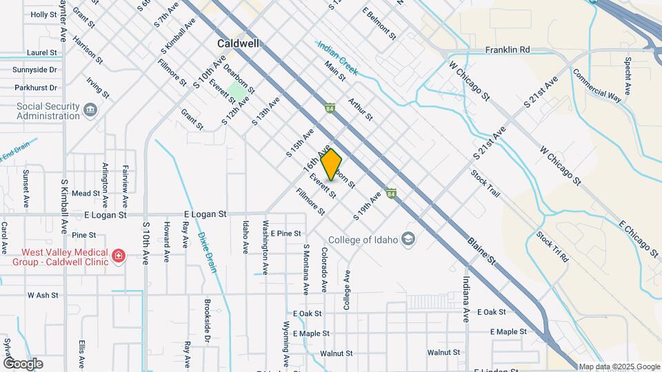 1701 Everett St Map and Location Details