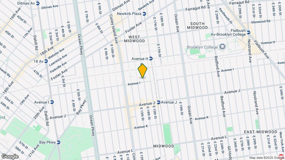 1323 Avenue I Mapa y Detalles de la Ubicación