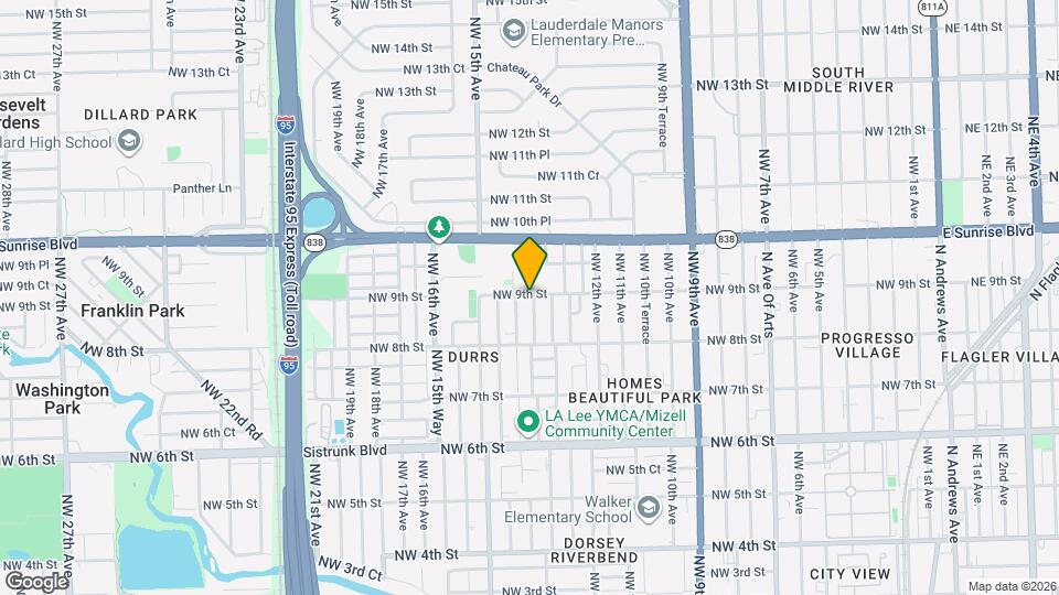 839 NW 14th Ave Map and Location Details