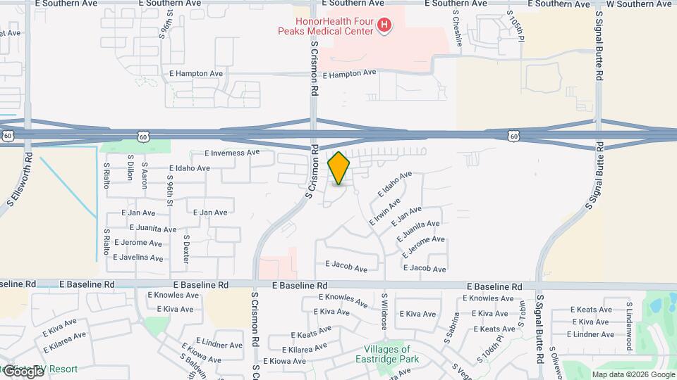 10021 E Impala Ave Mapa y Detalles de la Ubicación