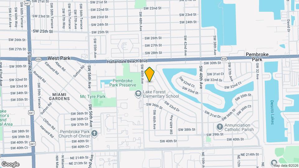 4685 SW 33rd Dr Map and Location Details